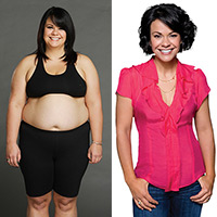 photo of Ali Vincent before and after